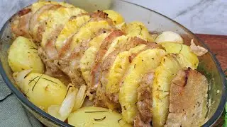 ROASTED LOIN WITH SOFT AND JUICY PINEAPPLE