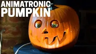 Animatronic Pumpkin Using 3D Printed Arduino Animatronic Eye Mechanism