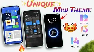 Brilliant😍Miui Theme with Amazing Charging Animation | Fully Customisable Theme - Miui 12,13 & 14.