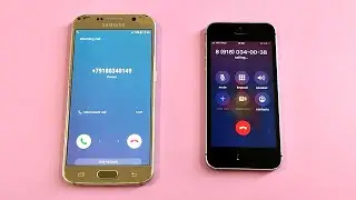 Samsung Galaxy S6 vs iPhone 5se Incoming Call & Outgoing Call