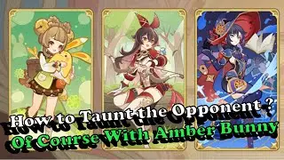 Amber Bunny Before Update 5.1 Taunt with Yaoyao and Mona deck | TCG Genshin Impact