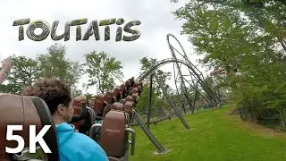 Toutatis POV 5K60 FPS // Parc Astérix - Backseat
