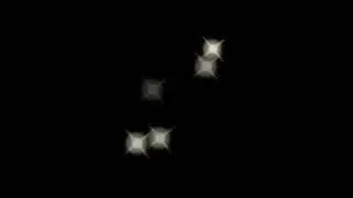 Star in black screen background.