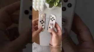 Beige and pink switch gaming accessories