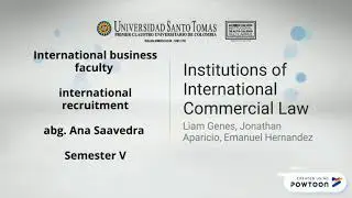 Institutions of international commercial law