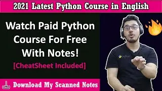 Python Tutorial For Beginners (With Notes) 🔥