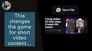 NEW AI TOOL: Opus Clip AI for Short Form Captioned Video Generation (Youtube Short Hack)