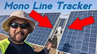 Monoline Solar Tracker Plant