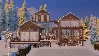 SIMS 4 BUILD | СИМС 4 ЗИМНИЙ ДОМ | СИМС СТРОИТЕЛЬСТВО | SIMS 4 NO CC