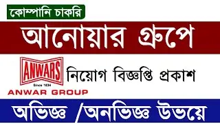 সরাসরি নিয়োগ দিবে Anwar Group of Industries Job Circular 2024 | (Sales Executive)