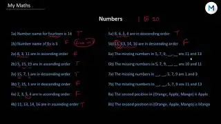 Numbers 1 - 20 Part 11
