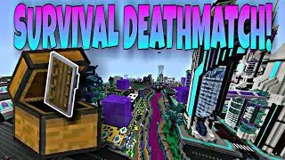 Minecraft: NEON CITY SURVIVAL DEATHMATCH!