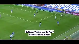 Quagliarella a GATTUSO: stai facendo la telecronaca mister!