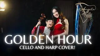 GOLDEN HOUR WITH HANZEL! | HARP AND CELLO COVER!