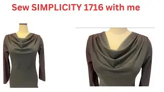 SIMPLICITY 1716 - COWL NECK BLOUSE