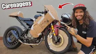 I MADE FAIRINGS FOR A HOMEMADE MOTORCYCLE!!