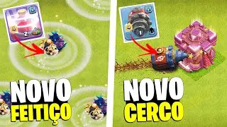 NOVO FEITIÇO DE RETORNO E NOVA MÁQUINA DE CERCO “ESCAVADEIRA BÉLICA” NO CLASH OF CLANS