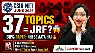These 37 Topics Repeat Every Year in CSIR NET 😳 | JRF Aspirants Must Watch!