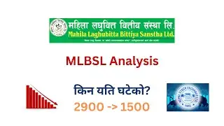 MLBSL ANALYSIS | NEPSE STOCK ANALYSIS | REASON OF DECREASE AND FUTURE POSSIBILITIES