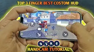 HANDCAM TUTORIAL 👾 TOP 3 FINGER BEST COSTOM HUD SETTING 🎯⚙️