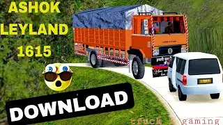 Ashok Leyland 1615 truck mod // New Leyland 1615 truck mod for bussid