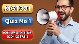 MGT301 Quiz 1 Spring 2024 || MGT301 Quiz  Themes 1-02 || MGT301 Quiz 100% Correct