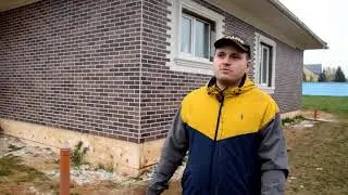Фасад из АМК. Дом в Алесино