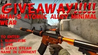 CS GO: GIVEAWAY INFO # M4A1-S ATOMIC ALLOY# SUB,LIKE,COMMENT (ENDED)
