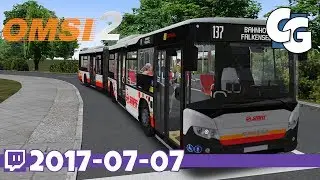 OMSI 2 - VOD - 2017-07-07 - Scania CityWide Bendy Bus (SMRT Singapore Repaint) - OMSI 2 Gameplay