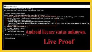 How To Fix Flutter Android License Status Unknown Problem | Android Studio SDK