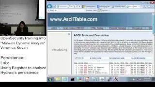 Dynamic Malware Analysis D2P04 Persistence Lab Hydraq with Regshot