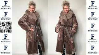 Шуба мутон за 9900 ₽ в отличном состоянии тм GLAMOUR отд.Песец цв.темно-бежевый  р.44-46 /11747/