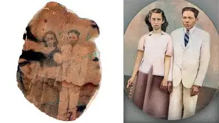 Restaurando foto antiga e danificada - Photoshop