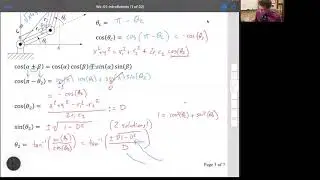 Intro2Robotics Lecture 1c: hand derivations for a two-link manipulator