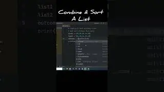 Combine and Sort a List Without Duplicate #python #pythonprogramming #pythontutorial