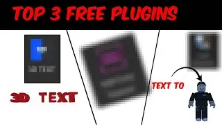 Top 3 FREE Plugins in roblox studio