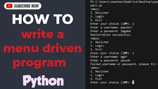 Building a Simple User Registration and Login System in Python || Python Project