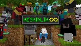 Minecraft Manhunt ama Avcıları TEK VURUŞTA ÖLDÜREBİLİYORUM (15 avcı)