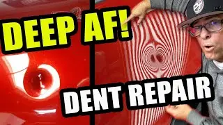 Incredible PDR Deep Dent Repair Challenge: No Paint, No Problem! 