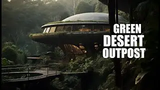 GREEN Desert | Atmospheric Focus Sleep Ambient Music 4K