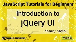 #48 JQuery UI Including JQuery UI in Project  2019