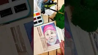 кто скучает по холоду? #творческие #домашний #уютныйдом #акварельныйскетч