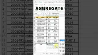 Aggregate Function in Excel in hindi ! 