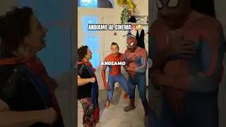 MY PARENTS and I GO TO THE MOVIES DRESSED AS SPIDER-MAN‼️🕷️🕸️