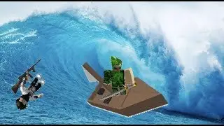 BOAT BATTLE IN ROBLOX!