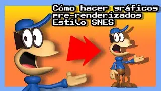 Cómo hacer SPRITES PRE RENDERIZADOS estilo SNES -Dlopz Toons