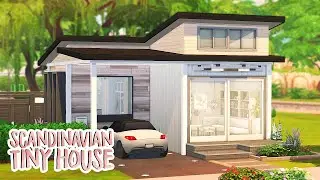 SCANDINAVIAN TINY HOUSE 🖤 | The Sims 4 Speed Build
