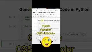 Learning Python: Generating a HTML CSS HEX Color Code using Python Programming Language