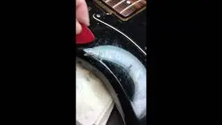 Guitar sticker removal trick