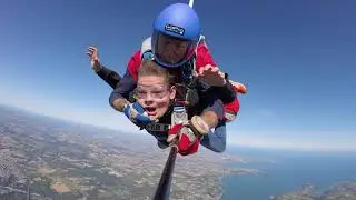 le saut en parachute.... c'était trop cool 🤩🤩